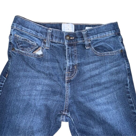True Craft Girls Adjustable Waist Tapered Jeans-Blue-Dark Wash-Size 16-GUC - Picture 4 of 7